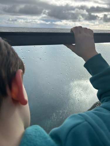 Un garçon regarde l'océan IMG_1497